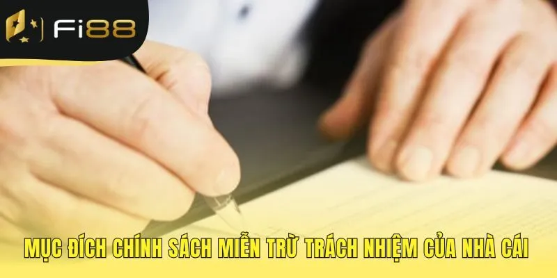 Chính sách miễn trừ trách nhiệm xây dựng lòng tin và minh bạch